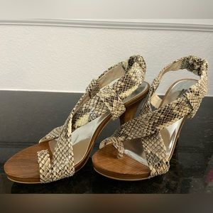 Michael Kors snake print heels